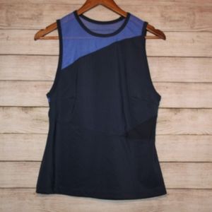 Joy Lab Geometric Navy Tank Top